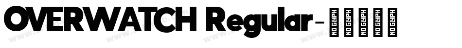 OVERWATCH Regular字体转换